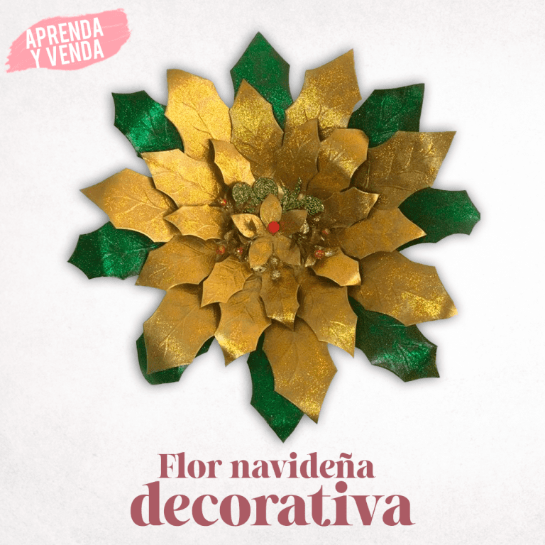 Flor Navideña Decorativa