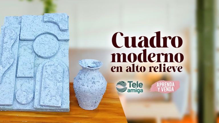 Cuadro moderno en alto relieve en Aprenda y Venda