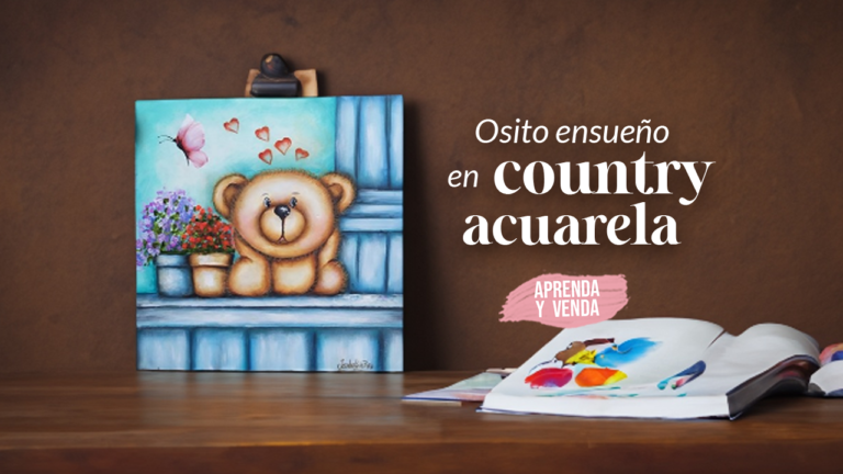 Osito tierno en Acuarela – Aprenda y Venda – Teleamiga