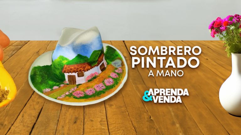 Sombrero personalizado a mano en Aprenda y Venda