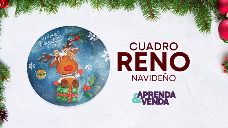 Cuadro Reno Navideño en Aprenda y Venda – Teleamiga