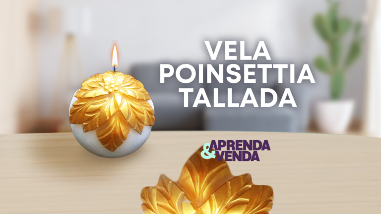 Vela Poinsettia Tallada en Aprenda y Venda – Teleamiga