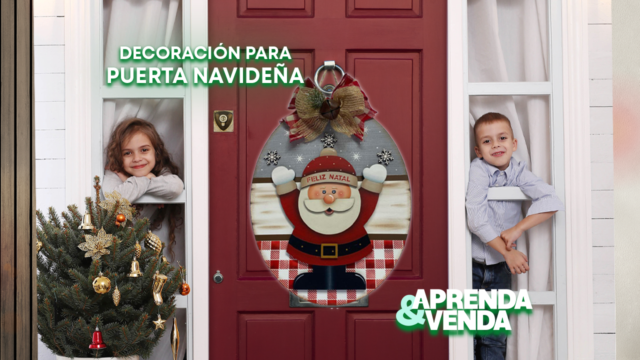 Decoración Para Puerta Navideña en Aprenda y Venda – Teleamiga