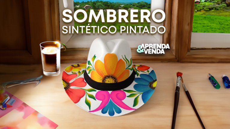 Sombrero Sintético Pintado a Mano en Aprenda y Venda – Teleamiga