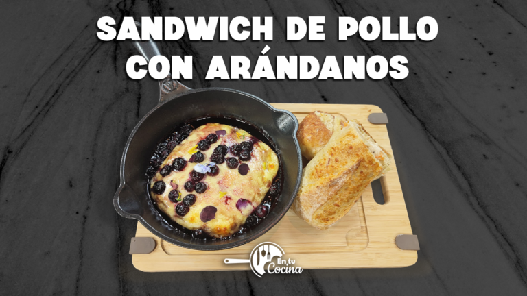 Sandwich de Pollo con Arándanos en tu Cocina