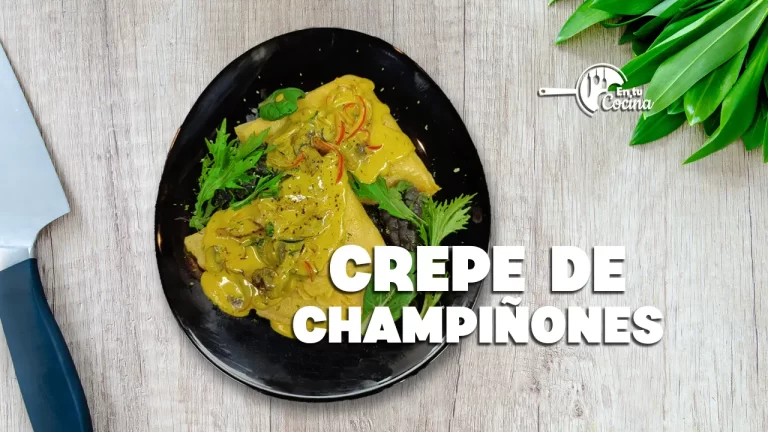 Crepe de Champiñones en tu Cocina