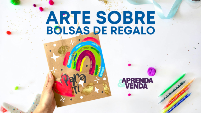 Decoración de Bolsa de Papel para Regalo en Aprenda y Venda