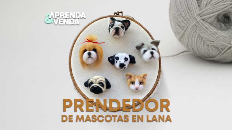 Prendedor de Mascota en Lana en Aprenda y Venda