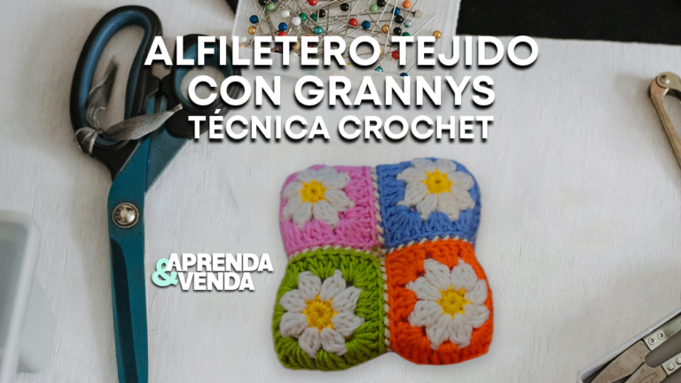 Alfiletero Crochet con Grannys en Aprenda y Venda