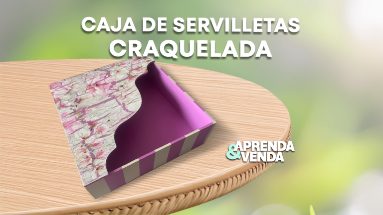 Caja de Servilletas Craquelada en Aprenda y Venda