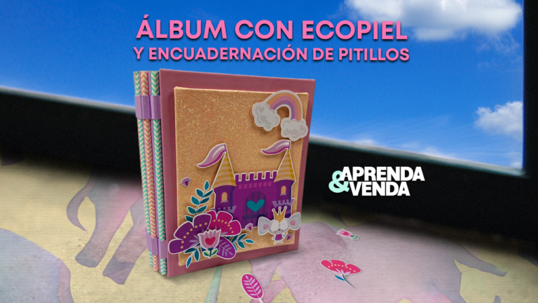 Álbum con Ecopiel y Encuadernación con Pitillos en Aprenda y Venda