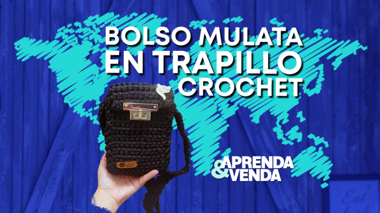 Bolso Mulata Trapillo Crochet en Aprenda y Venda