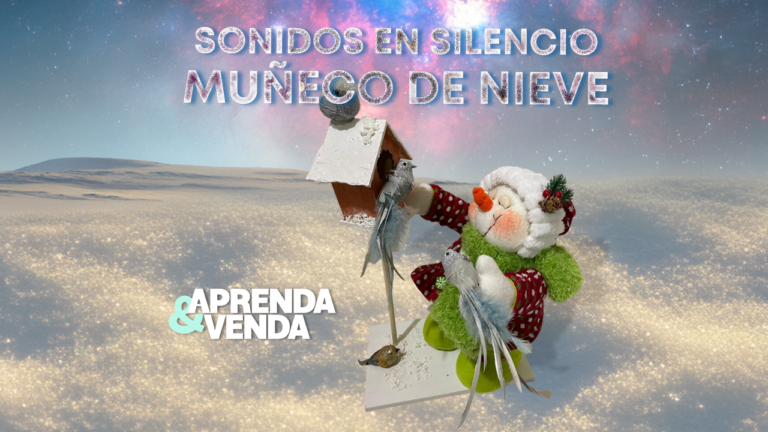 Muñeco de Nieve ” Sonidos en Silencio” en Aprenda y Venda