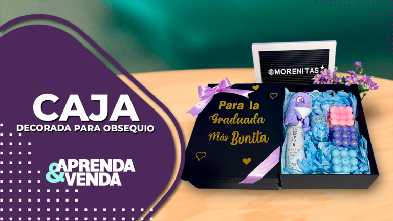 Caja Decorada para Obsequio en Aprenda y Venda