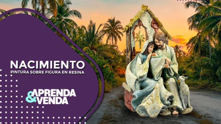 Nacimiento – Pintura Sobre Resina en Aprenda y Venda