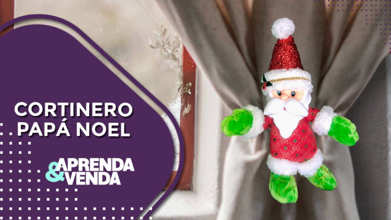 Cortinero Papá Noel - Navidad en Aprenda y Venda