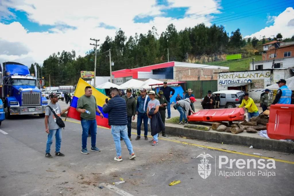 Bloqueos Boyacá Santander