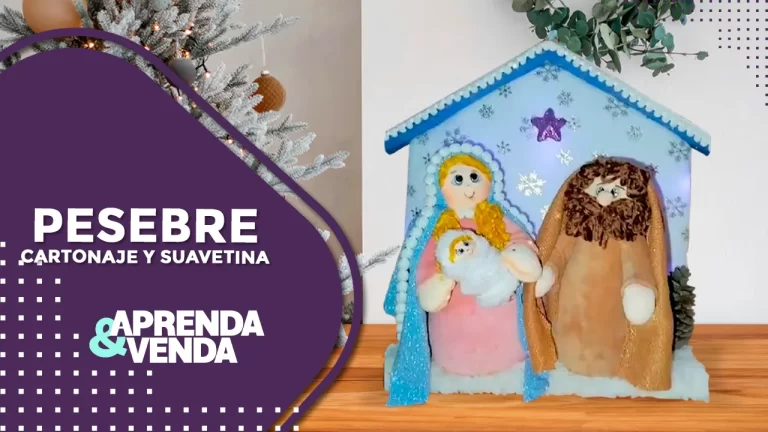 Pesebre carton y suavetina Navidad Aprenda y Venda