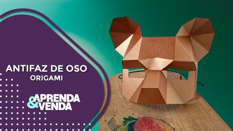 Antifaz de Oso en Origami