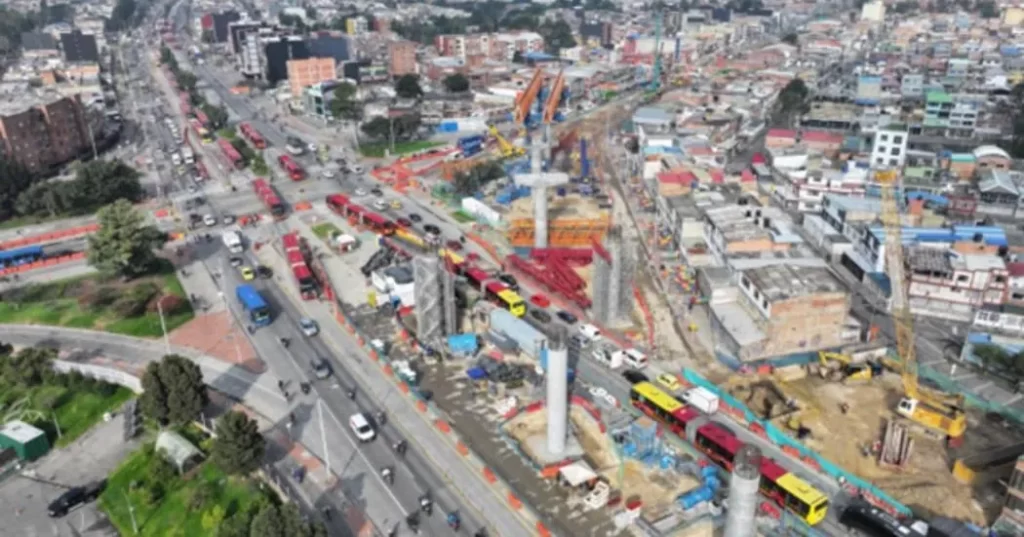 Bogotá Obras del Metro Autopista Sur