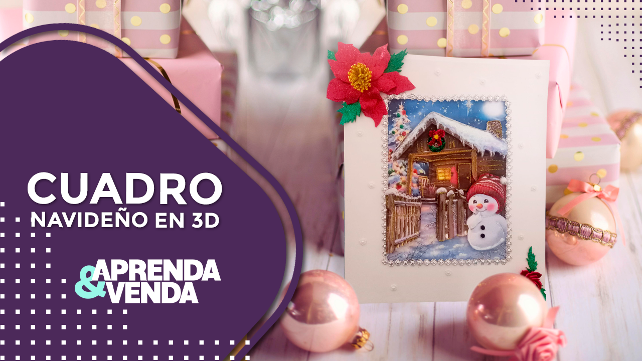 cuadro navidad 3d