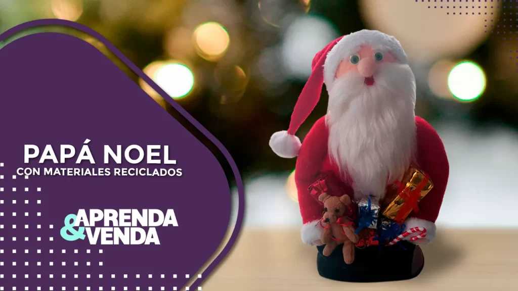 Papa Noel Materiales Reciclados