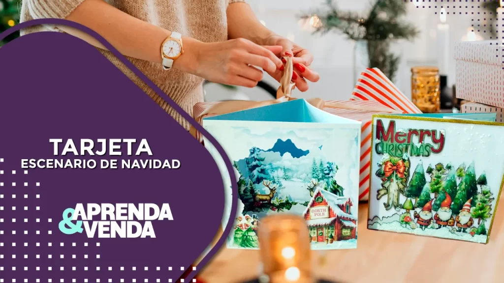 Tarjeta de navidad - Aprenda y venda